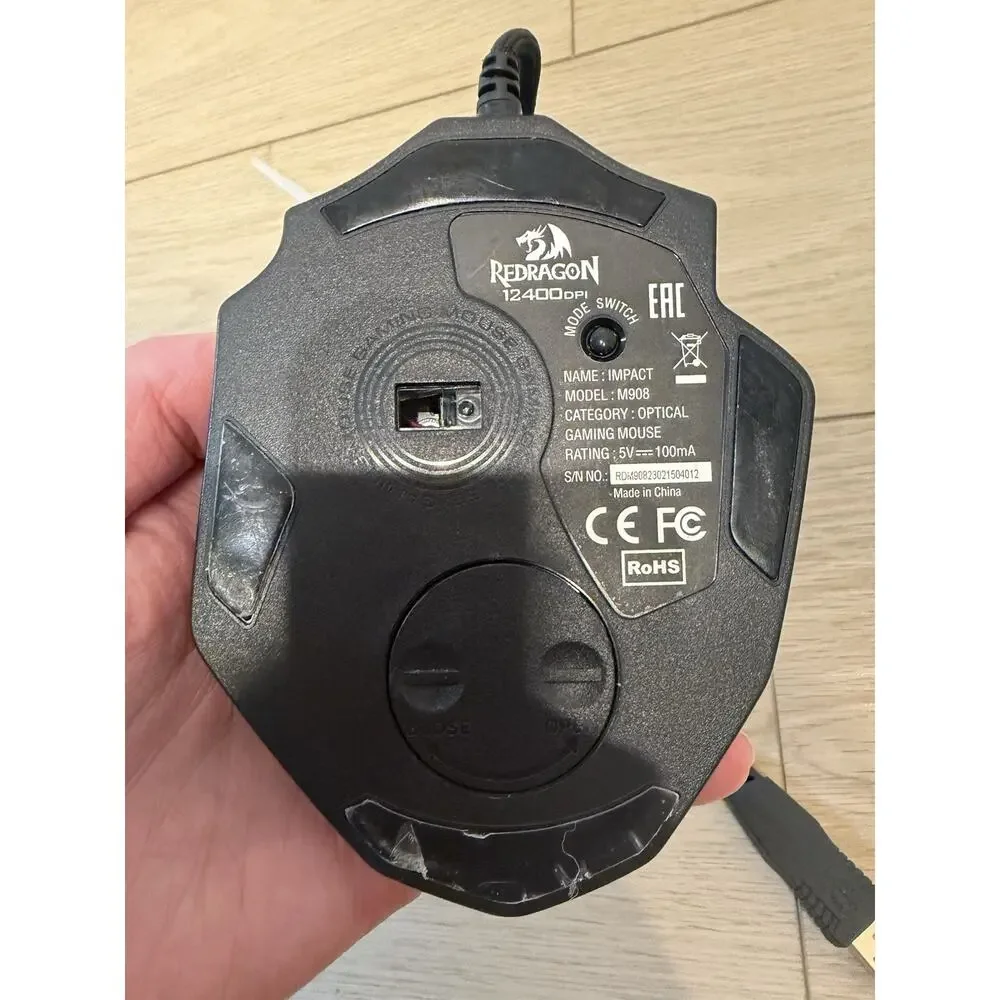 Redragon Gaming Mouse, MMO Mouse Gaming UP 12400 DPI, 19 Macro Programmable
